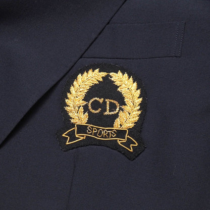 Christian Dior Tailored Jacket Wool Navy Gold Z0A0102 M