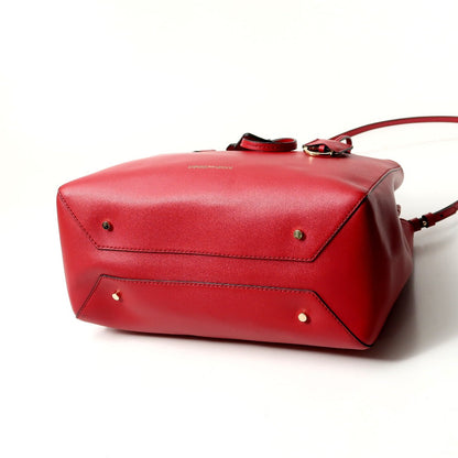 Emporio Armani Tote Bag Leather Red Type Y3D108Ydw3A80019