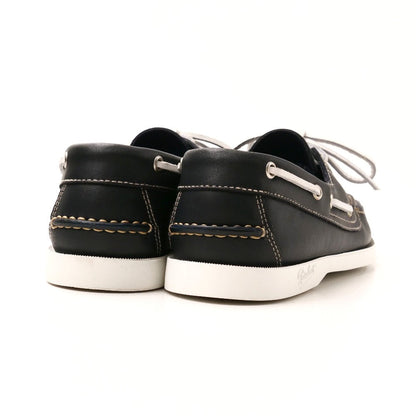 Paraboot Deck Shoes 1022 Leather Navy Birth Marine 6 1/2