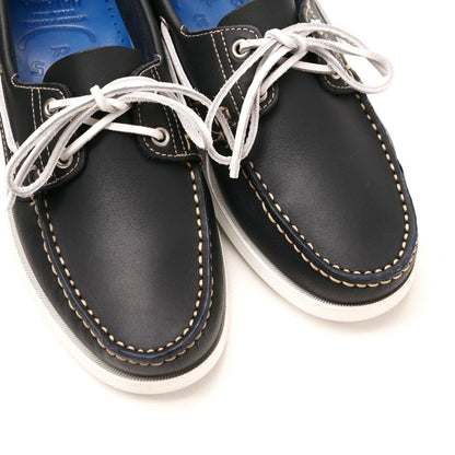 Paraboot Deck Shoes 1022 Leather Navy Birth Marine 6 1/2