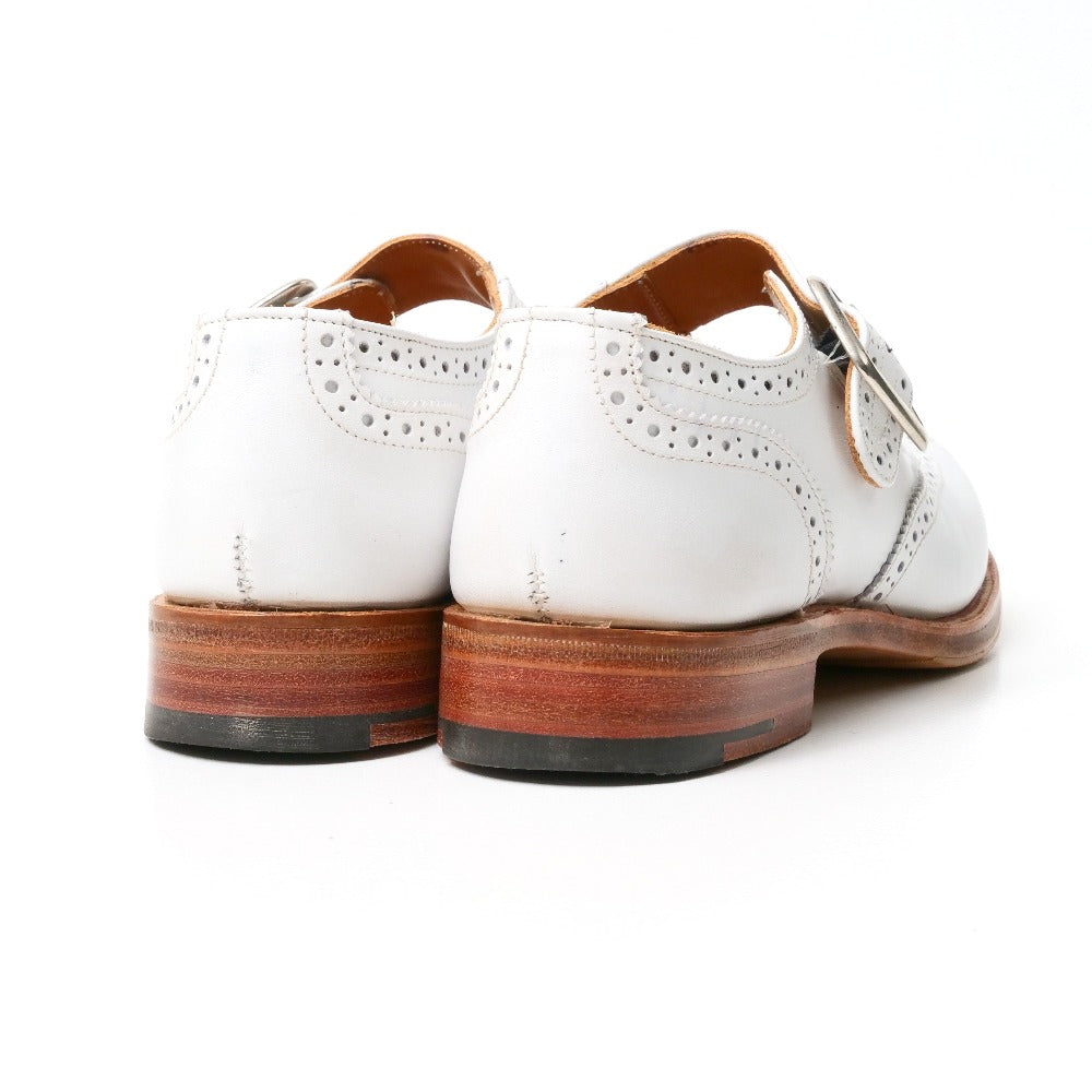Tricker'S Dress Shoes L6011 Leather White Mary Jane 4 1/2