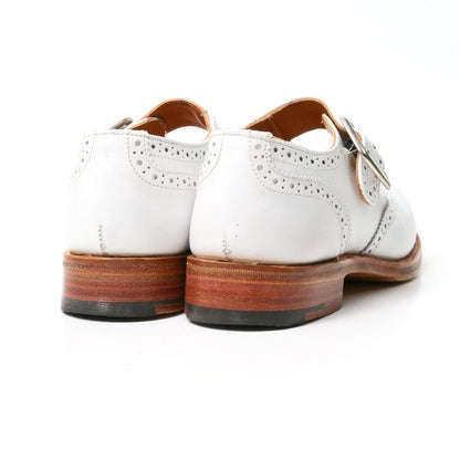 Tricker'S Dress Shoes L6011 Leather White Mary Jane 4 1/2