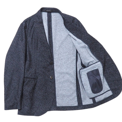 Emporio Armani Tailored Jacket 77% Polyester, 23% Elastane Navy Type Black Gray 1G870 1426 46