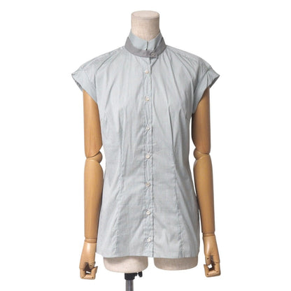 Brunello Cucinelli Blouse Cotton Light Gray Type White Db52671 Xs