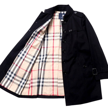 Burberry Stainless Collar Coat Cotton Black Type B2A03-330-09 44
