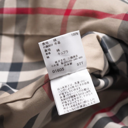 Burberry Stainless Collar Coat Cotton Black Type B2A03-330-09 44
