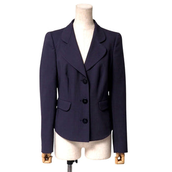 Salvatore Ferragamo Tailored Jacket Rayon Purple Type 40