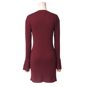 Foxey Cardigan Slender Cardigan Silk Red Type Wine Red Type 41219 38