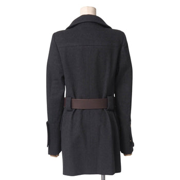 Gucci Coat 85% Wool, 15% Cashmere Dark Gray Type 115895.Zf051 38