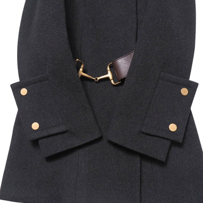 Gucci Coat 85% Wool, 15% Cashmere Dark Gray Type 115895.Zf051 38