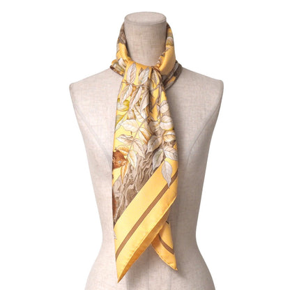 Hermes Scarf 100% Silk Multicolor Casse Noisette