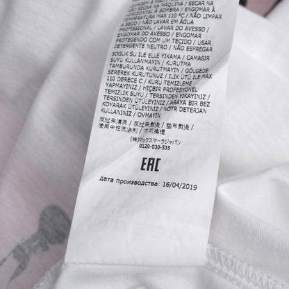 Max Mara Short Sleeve T-Shirt 100% Cotton White Pink Type Red Green Type 19760193 S