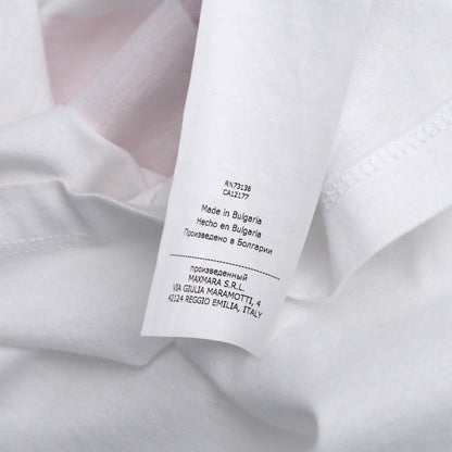Max Mara Short Sleeve T-Shirt 100% Cotton White Pink Type Red Green Type 19760193 S