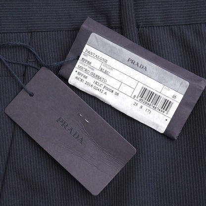 Prada Pants 100% Wool Navy Spf66 S171 1Klc 46