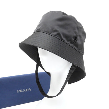 Prada Hat 100% Recycled Polyamide Black 2Hc282 2Dmi Xl