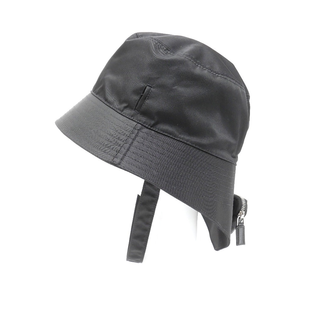 Prada Hat 100% Recycled Polyamide Black 2Hc282 2Dmi Xl