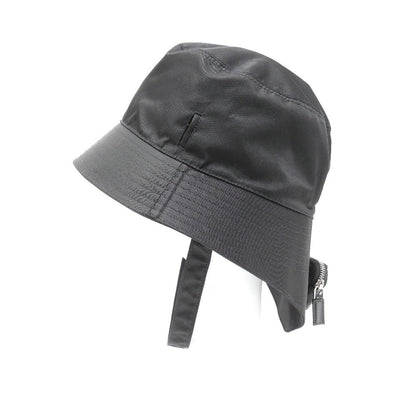 Prada Hat 100% Recycled Polyamide Black 2Hc282 2Dmi Xl
