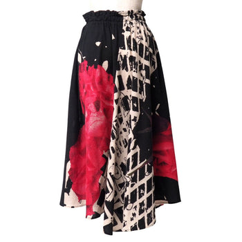 Yohji Yamamoto Long Skirt Wool Black X Red X Beige Type Yy-S18-127 2