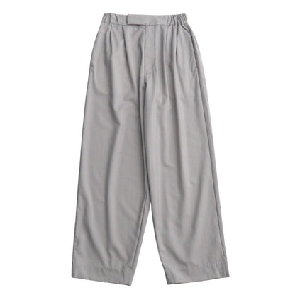 08Sircus Pants S24Ss-Pt03 Hair 100% Gray Wool Tropical Tuck Wide Easy Pants Wool Tropical Tuck Wide