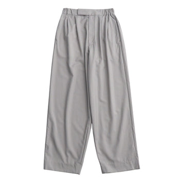 08Sircus Pants S24Ss-Pt03 Hair 100% Gray Wool Tropical Tuck Wide Easy Pants Wool Tropical Tuck Wide