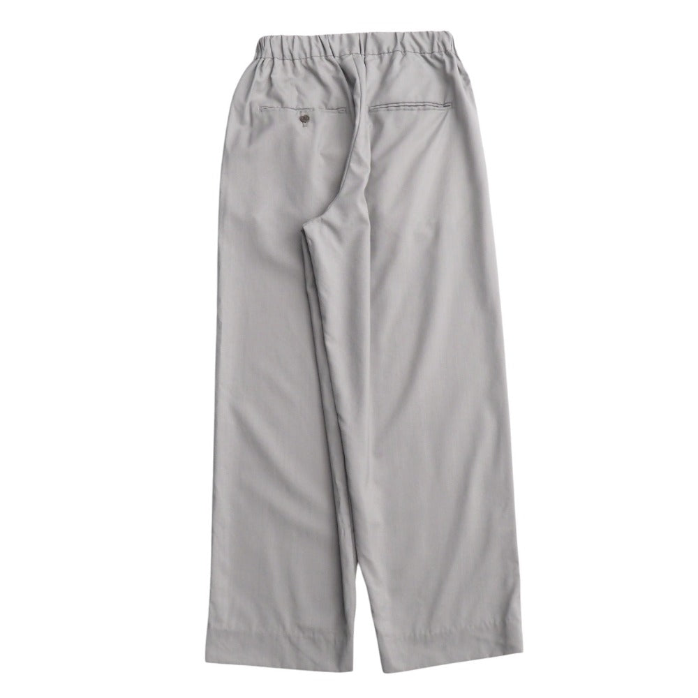 08Sircus Pants S24Ss-Pt03 Hair 100% Gray Wool Tropical Tuck Wide Easy Pants Wool Tropical Tuck Wide
