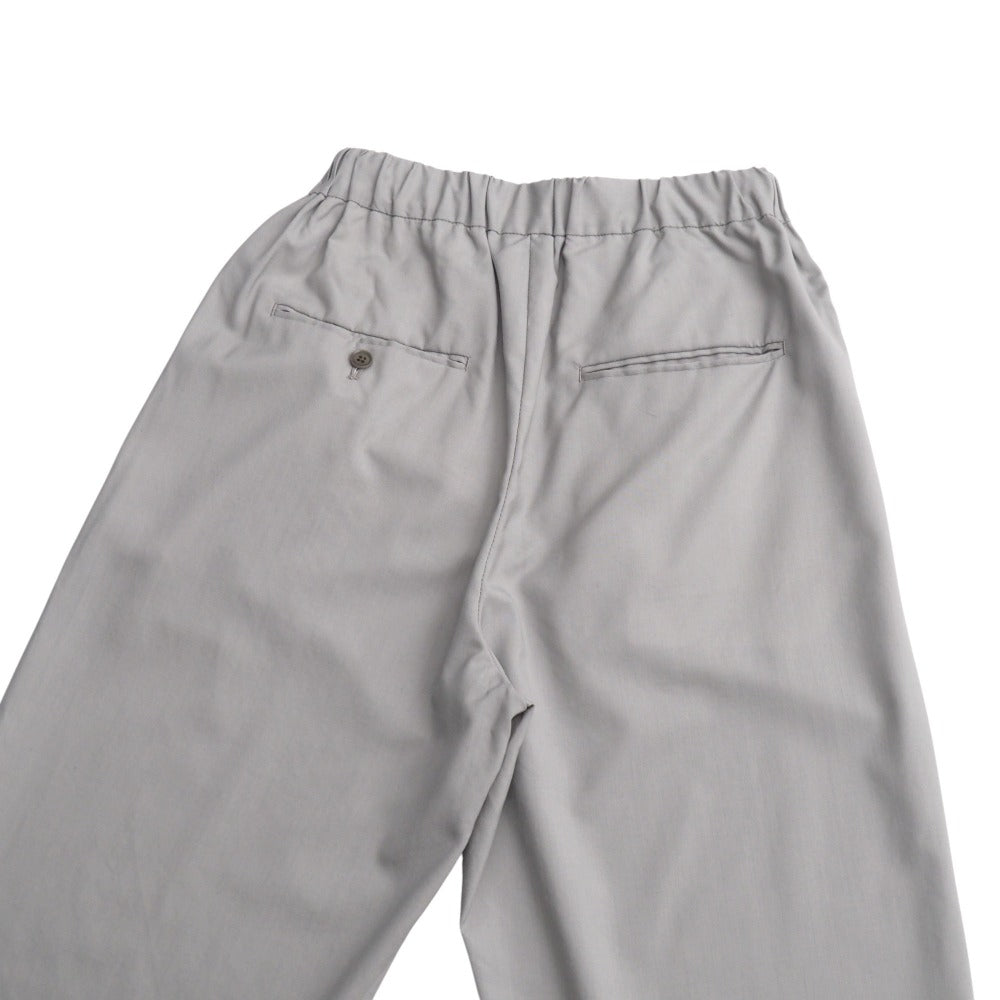 08Sircus Pants S24Ss-Pt03 Hair 100% Gray Wool Tropical Tuck Wide Easy Pants Wool Tropical Tuck Wide