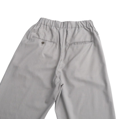 08Sircus Pants S24Ss-Pt03 Hair 100% Gray Wool Tropical Tuck Wide Easy Pants Wool Tropical Tuck Wide