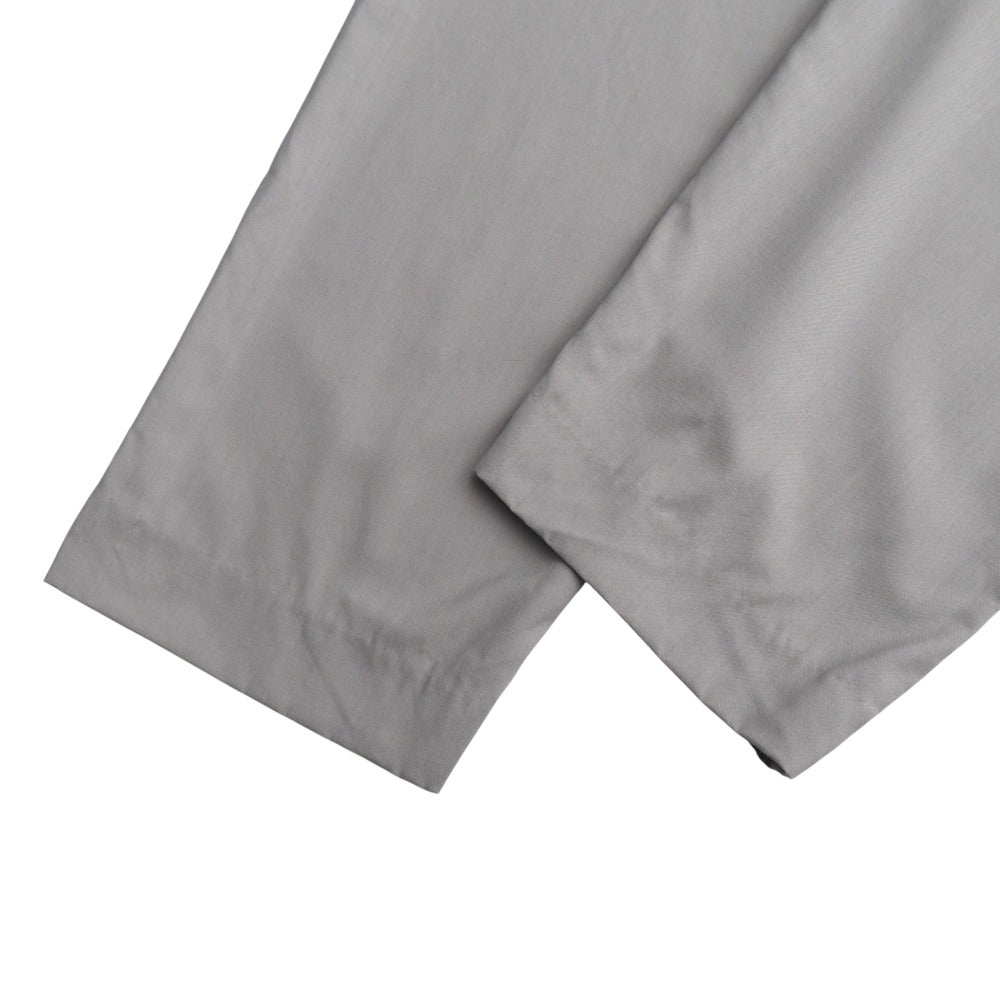 08Sircus Pants S24Ss-Pt03 Hair 100% Gray Wool Tropical Tuck Wide Easy Pants Wool Tropical Tuck Wide