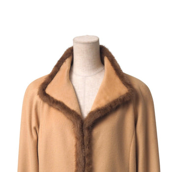 Leonard Coat Cashmere 100% Beige Type 0328951 13Ar
