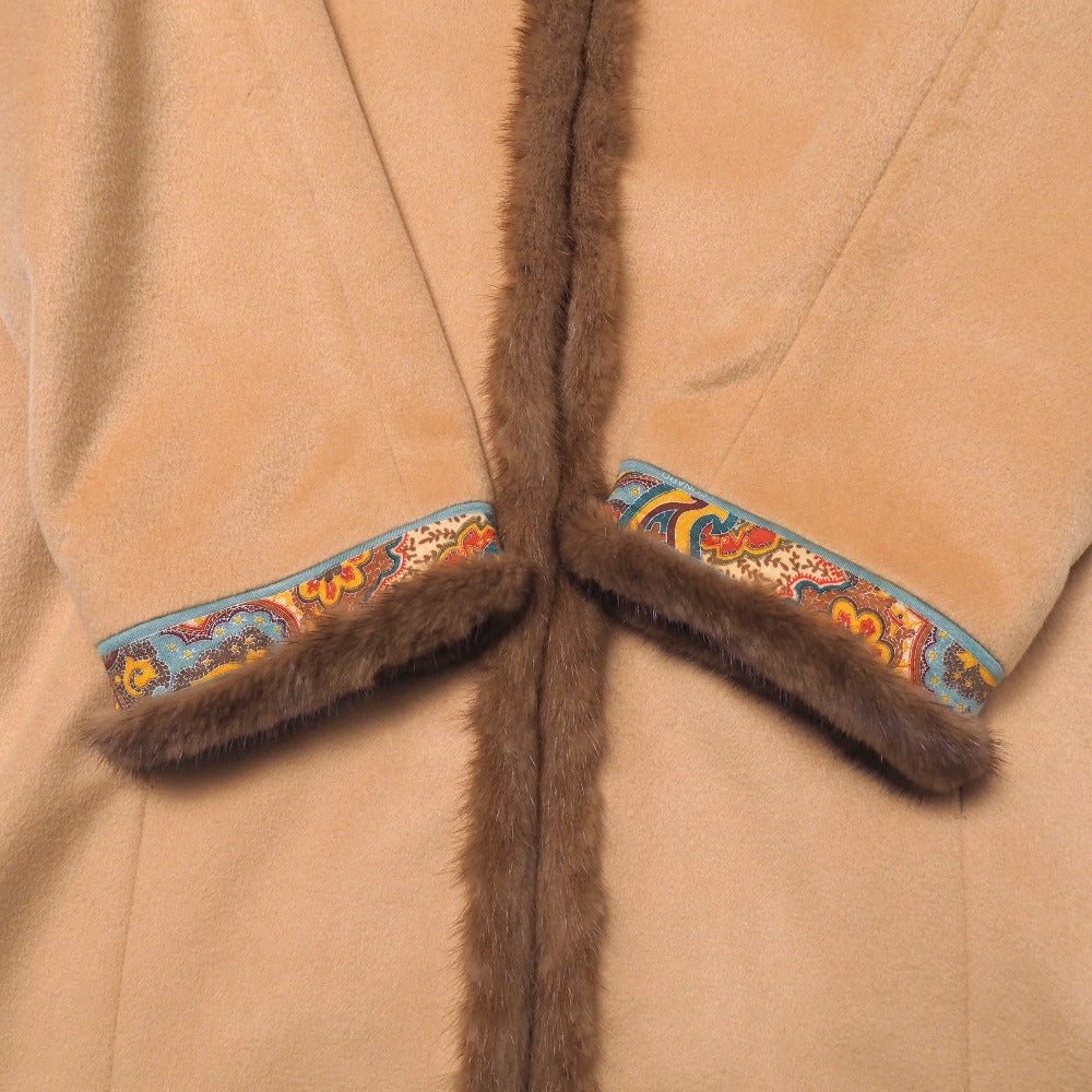 Leonard Coat Cashmere 100% Beige Type 0328951 13Ar