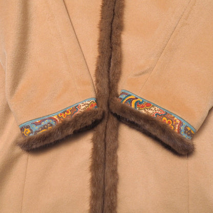 Leonard Coat Cashmere 100% Beige Type 0328951 13Ar
