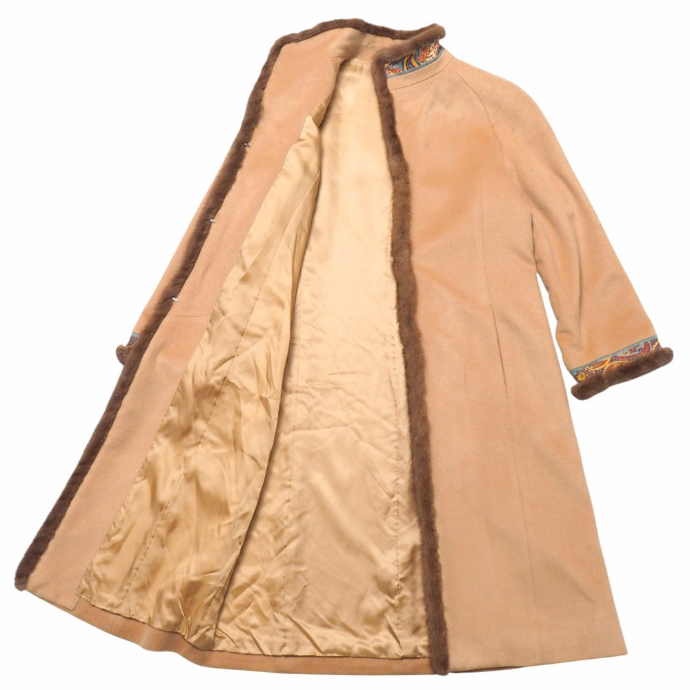 Leonard Coat Cashmere 100% Beige Type 0328951 13Ar