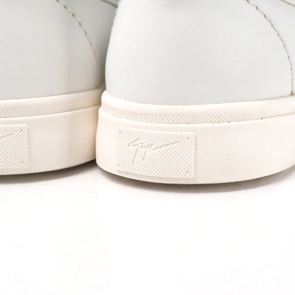 Giuseppe Zanotti Slip-On Leather White Silver 35