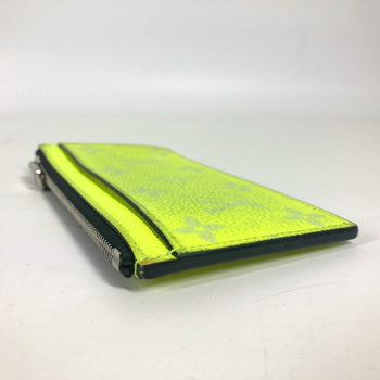 Louis Vuitton Coin Case M30950 Taiga Leather, Monogram Canvas Yellow Taigalama Coin Card Holder