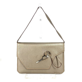 Hermes Shoulder Bag Shave Gold 2005 Envelope Women