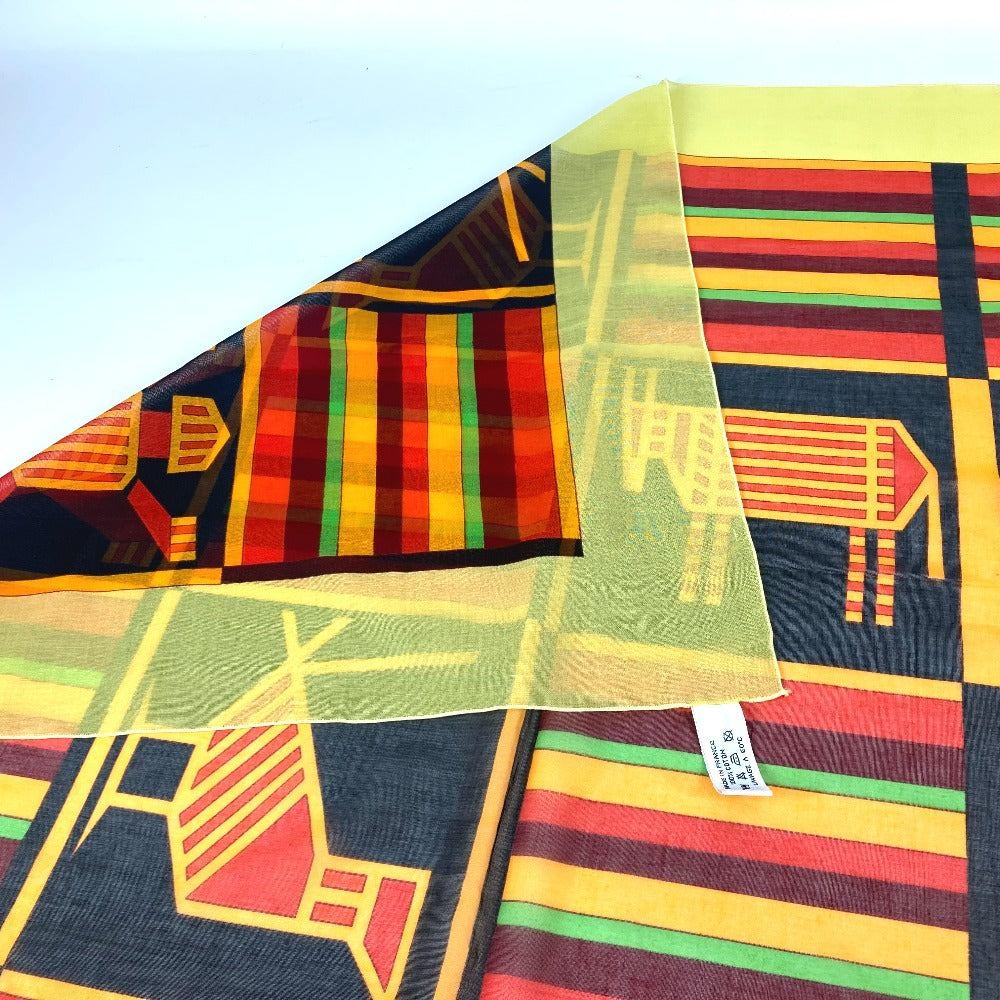 Hermes Scarf Cotton Multicolor Large Scarf