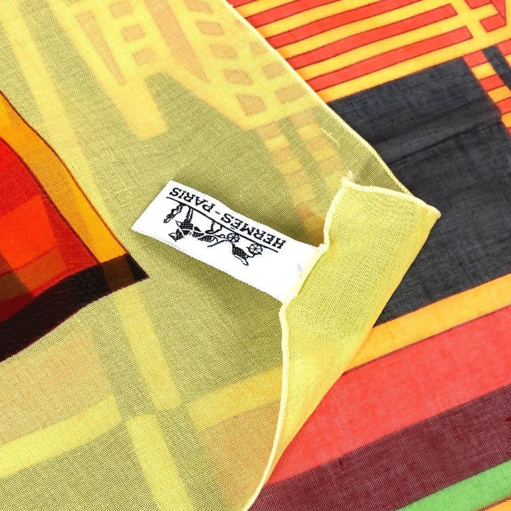 Hermes Scarf Cotton Multicolor Large Scarf