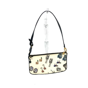 Louis Vuitton Shoulder Bag M90928 Patent Leather White Vernis Sticker Pochette Accessoires