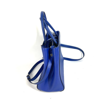 Fendi Handbag Leather Blue 2Way Bag Petite To Jules Women