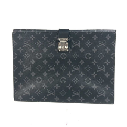 Louis Vuitton Clutch Bag Gi0273 Monogram Eclipse Canvas Black Monogram Eclipse Porte De Gumain