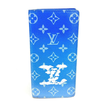 Louis Vuitton Long Wallet Purse M69680 Monogram Canvas Blue Monogram Clouds Portefeuille Braza
