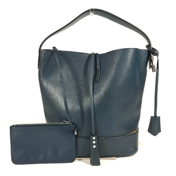 Louis Vuitton Shoulder Bag M94588 Leather Blue With Porch Nn14Gm Cuir Nuance