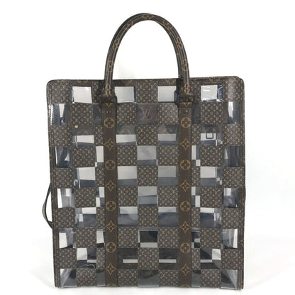 Louis Vuitton Handbag M20866 Monogram Canvas, Plastics Brown Monogram Chess Sac Plat Unisex(Unisex)