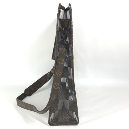 Louis Vuitton Handbag M20866 Monogram Canvas, Plastics Brown Monogram Chess Sac Plat Unisex(Unisex)