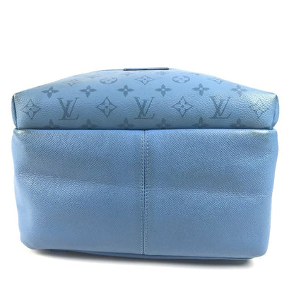 Louis Vuitton Backpack M30747 Taiga Leather, Monogram Canvas Blue Taigalama Discovery Backpack Pm