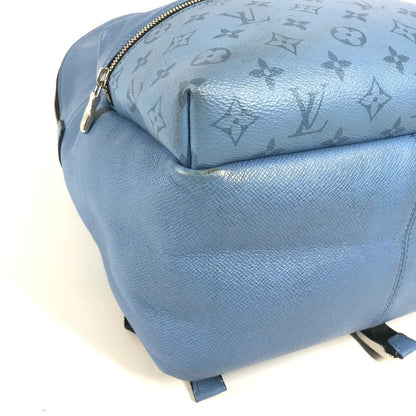 Louis Vuitton Backpack M30747 Taiga Leather, Monogram Canvas Blue Taigalama Discovery Backpack Pm