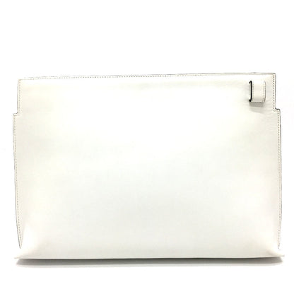 Loewe Clutch Bag Leather White X Pink Anagram T Pouch Women