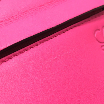 Loewe Clutch Bag Leather White X Pink Anagram T Pouch Women