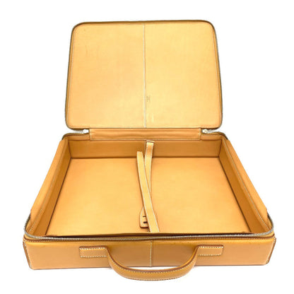 Hermes Handbag Leather Beige Yale Light Mm Mens