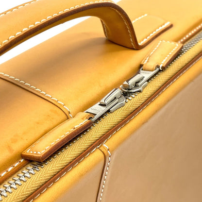 Hermes Handbag Leather Beige Yale Light Mm Mens